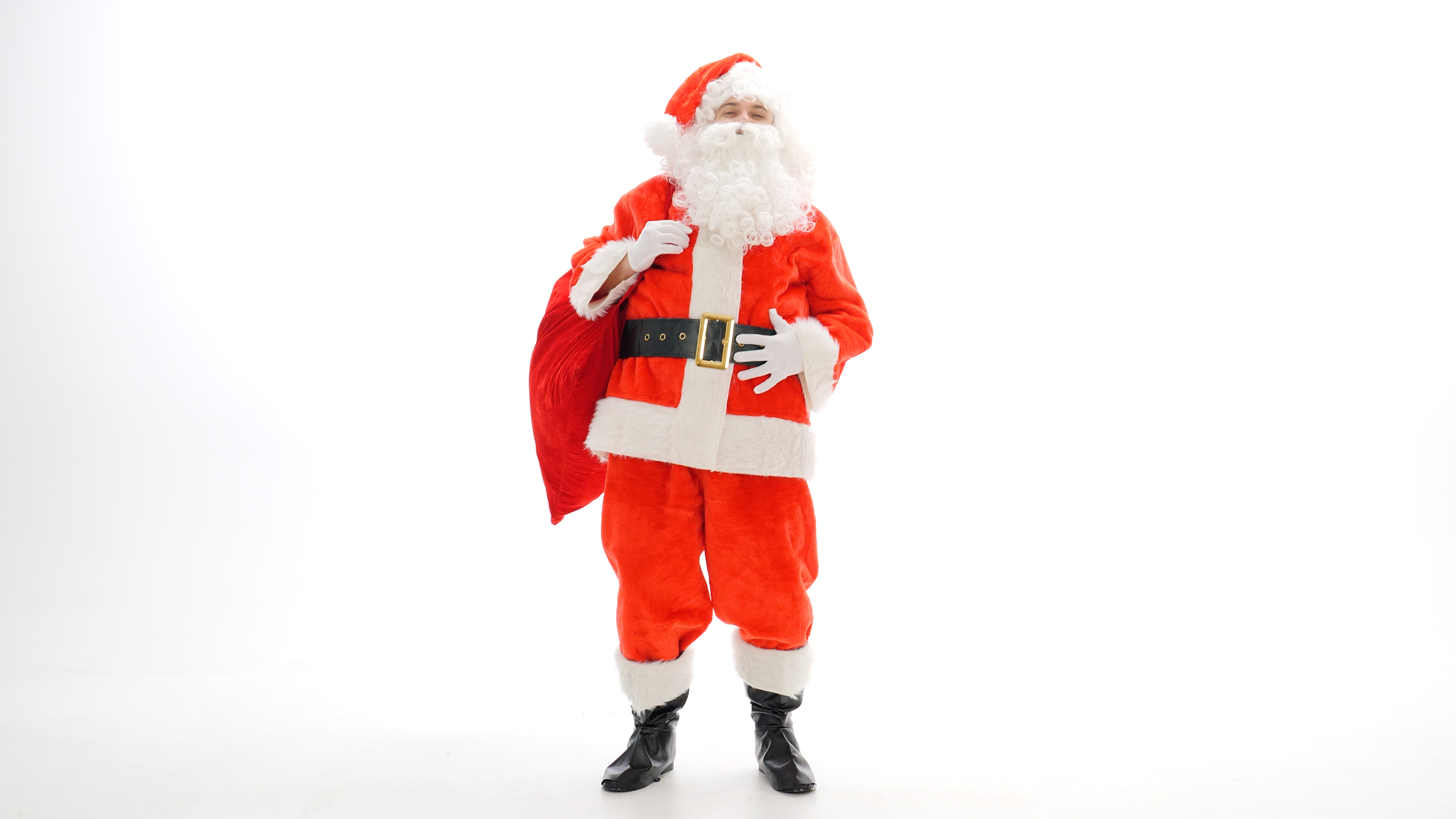FUN1847AD Adult Deluxe Red Santa Claus Costume